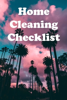 Paperback Home Cleaning Checklist Book