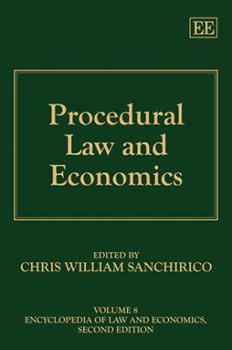 Hardcover Procedural Law and Economics Book