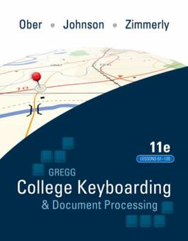 Spiral-bound Gregg College Keyboarding & Document Processing (Gdp); Lessons 61-120 Text Book
