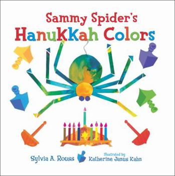 Hardcover Sammy Spider's Hanukkah Colors Book