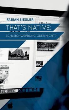 Hardcover That's native: Schleichwerbung oder nicht? [German] Book