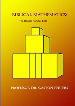 Paperback Biblical Mathematics The Biblical Number-Lists Book