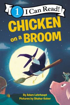 Hardcover Chicken on a Broom Book