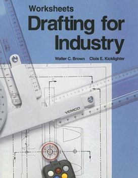 Paperback Drafting for Industry Worksheets Book