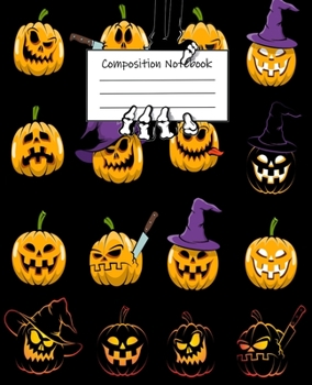 Halloween Abstract Pattern Volume 9 College Ruled Journal: 110 Blank Lined Wide Ruled (7.5 x 9.25) Pages to Jot Down Your Thoughts