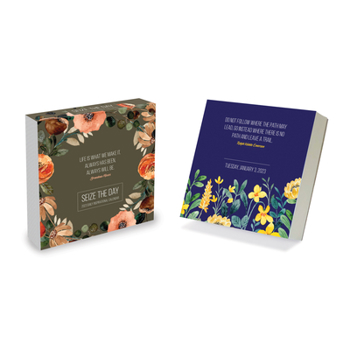 Calendar Cal 2023- Seize the Day Daily Desktop Calendar Book
