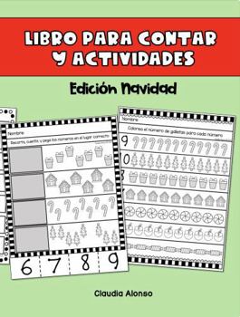 Paperback Libro de actividades para contar del 0 al 10: Edición Navidad (Libros de actividades para contar) (Spanish Edition) [Spanish] Book