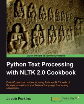 Paperback Python Text Processing with Nltk 2.0 Cookbook Book