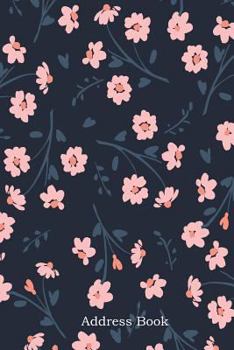 Paperback Address Book: Include Alphabetical Index with Floral Abstract Seamless Pattern Cover Book