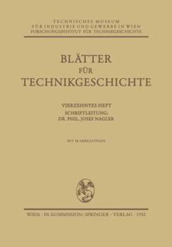 Paperback Blätter Für Technikgeschichte [German] Book