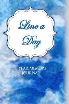 Paperback Line a Day: 5 Year Memory Journal; 378 Pages; 6x9 Lined and Dated Book, Paperback; Ocean Waves Book