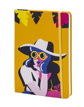 Hardcover Blue Haired Woman - Marylou Faure - Lined/Plain/Dot Grid Book