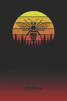 Journal: Blank Wasp Personal Writing Diary | Old School Retro Vintage Sunset 80s Cover | Daily Journalism Diaries for Journalists & Writers | ... Set Goals & Write about your Life & Interests