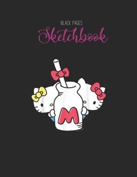 Black Paper SketchBook: Dachshund Weightlifting Funny Deadlift Men Fitness Gym Gifts Designed BLACK PAPER Sketch Book for Drawing Sketching and ... Workout Marble Size Kawaii Kitty 8.5inx11in