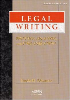 Paperback Legal Writing: Process, Analysis, And Organization Book