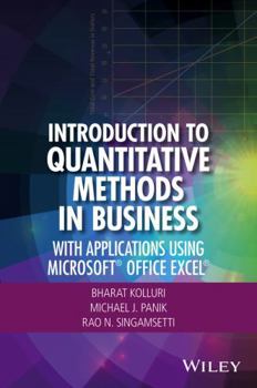 Hardcover Introduction to Quantitative Methods in Business: With Applications Using Microsoft Office Excel Book