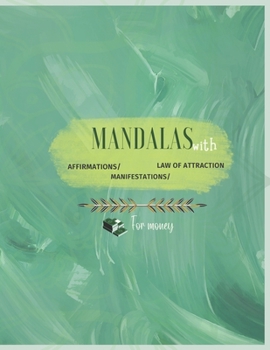 Paperback Affirmation, Manifestation and Law Attraction Mandalas for Money Book