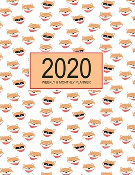 Paperback 2020 Planner Weekly & Monthly 8.5x11 Inch: Smart Dogs One Year Weekly and Monthly Planner + Calendar Views Book