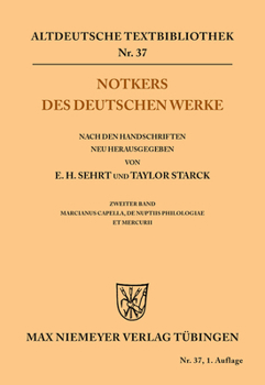 Paperback Notkers des Deutschen Werke [German] Book