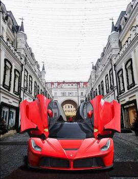 Paperback Composition Book: Sports Car Composition Book 8.5 x 11 College Ruled Line Paper with 200 pages (100 sheets) Book