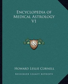 Paperback Encyclopedia of Medical Astrology V1 Book