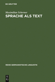 Hardcover Sprache als Text [German] Book