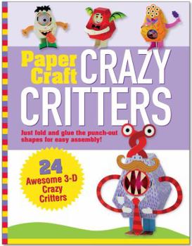 Hardcover Paper Craft Crazy Critters Book
