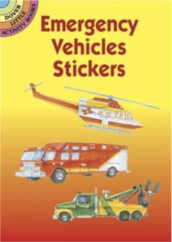 Paperback Emergency Vehicles Stickers Book