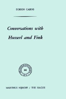 Hardcover Conversations with Husserl and Fink Book