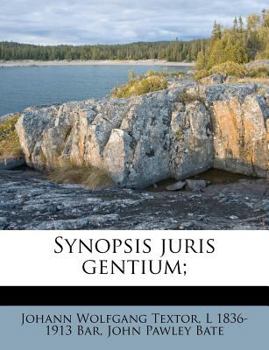 Paperback Synopsis Juris Gentium; [Latin] Book