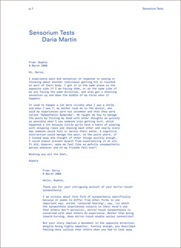 Paperback Daria Martin: Sensorium Tests Book