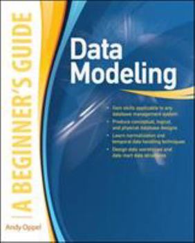 Paperback Data Modeling, A Beginner's Guide Book