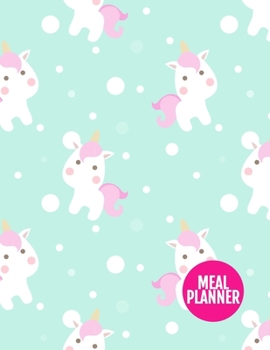 Meal Planner: Pretty 52 Weeks Pages for Tracking and Planning your Meals, Grocery Shopping List, Food Planner Prep Book | Large 8.5 x 11 Inch | 110 Pages  - Cover Design BR 000238