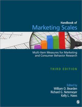 Hardcover Handbook of Marketing Scales: Multi-Item Measures for Marketing and Consumer Behavior Research Book