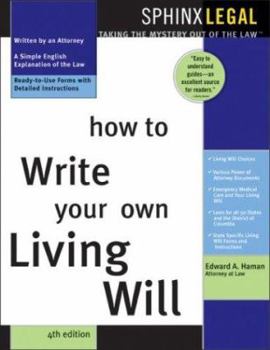 Paperback How to Write Your Own Living Will Book