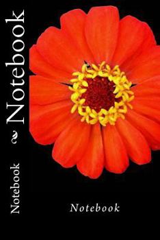 Paperback Notebook: Red Flower Book