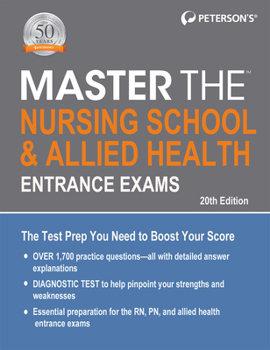 Paperback Master the Nursing School & Allied Health Entrance Exams Book