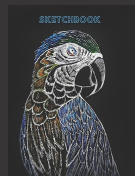 Parrot Sketchbook:blank journal|Blank sketchbook for drawing 8.5 x 11 inch 150 pages: Parrot Blank journal, Blank Sketchbook &blank notebook , ... , sketch,Draw & Doodle &Parrot notebook