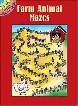 Paperback Farm Animal Mazes (Dover Little Activity Books) Book