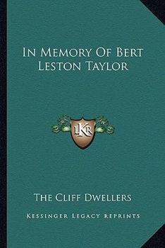 In Memory Of Bert Leston Taylor