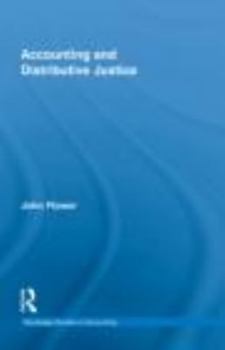 Hardcover Accounting and Distributive Justice Book