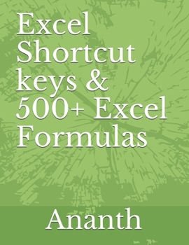 Paperback Excel shortcut keys & 500+ Excel Formulas Book
