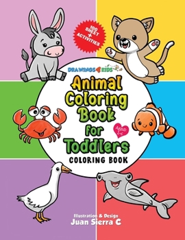 Paperback Animal Coloring Book for Toddlers: Coloring book [Spanish] Book