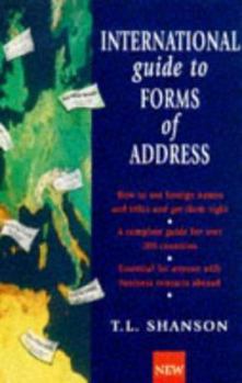 Hardcover International Guide to Forms of Address Book