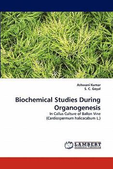 Paperback Biochemical Studies During Organogenesis Book