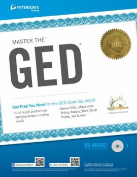 Paperback Master the GED [With CDROM] Book