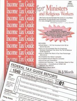 Paperback Income Tax Guide for Ministers and Religious Workers: For 2001 Tax Year Book