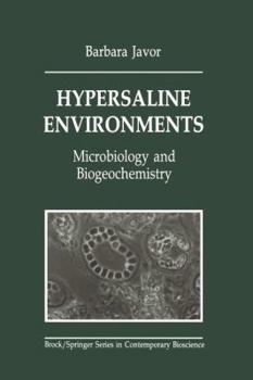 Paperback Hypersaline Environments: Microbiology and Biogeochemistry Book