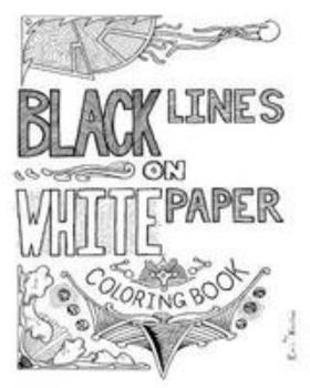 Paperback Black Lines on White Paper Book