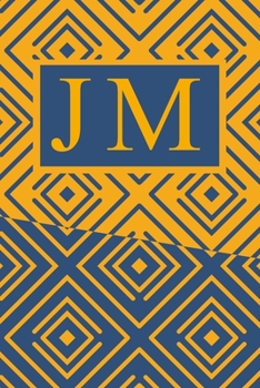 Paperback J M: Art Deco Initials J M Monogram Notebook, J M Monogrammed Journal Gift Book